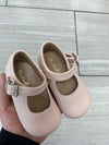 Papanatas Pink Textured Baby Mary Jane-Tassel Children Shoes