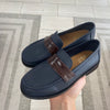 Papanatas Navy and Brown Penny Loafer-Tassel Children Shoes