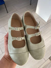 Blublonc Mint Brushed Buckle Mary Jane-Tassel Children Shoes