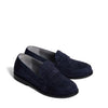 Bonpoint Navy Suede Loafer-Tassel Children Shoes