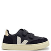 Veja Black and Gold Velcro Sneaker-Tassel Children Shoes