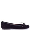 Beberlis Black Velvet Bow Ballet Flat-Tassel Children Shoes