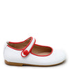 Papanatas Red and White Piping Mary Jane-Tassel Children Shoes