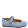 Papanatas Steel Blue Perf Mary Jabe-Tassel Children Shoes