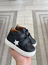 Atlanta Mocassin Black and White Star Baby Sneaker-Tassel Children Shoes