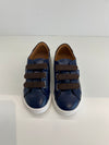 Atlanta Mocassin Blue and Brown Velcro Sneaker-Tassel Children Shoes