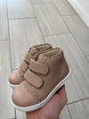 Emel Pebbled Nude Pink Baby Sneaker-Tassel Children Shoes