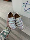 Atlanta Mocassin Floral Pink Velcro Sneaker-Tassel Children Shoes