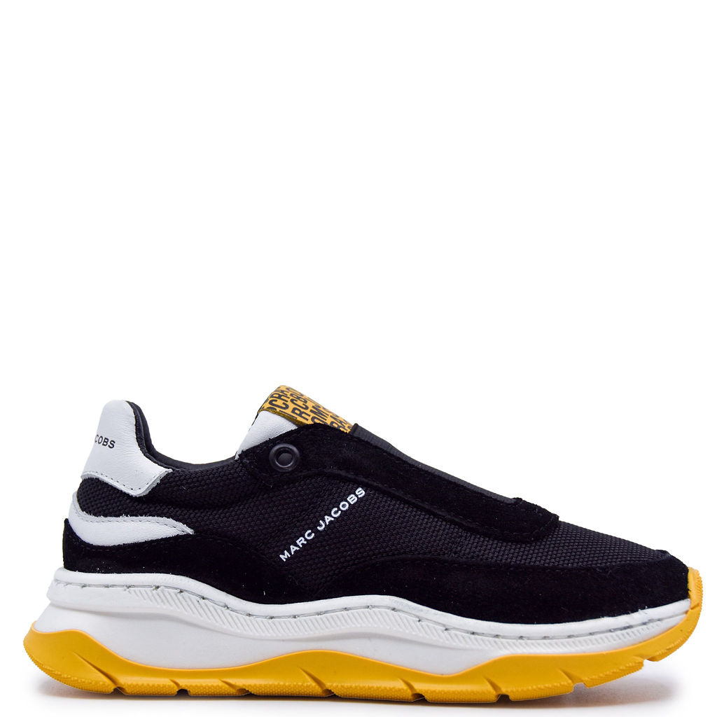 Marc Jacobs Black and Yellow Sneaker-Tassel Children Shoes