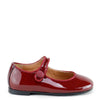 Papanatas Maroon Patent Mary Jane-Tassel Children Shoes