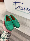 Atlanta Mocassin Green Leather Penny Loafer-Tassel Children Shoes