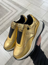 Marc Jacobs Gold Mini Me Sneaker-Tassel Children Shoes