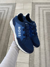 Hugo Boss Navy Elastic Lace Sneaker-Tassel Children Shoes