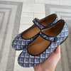 Papanatas Gray Geometric Mary Jane-Tassel Children Shoes