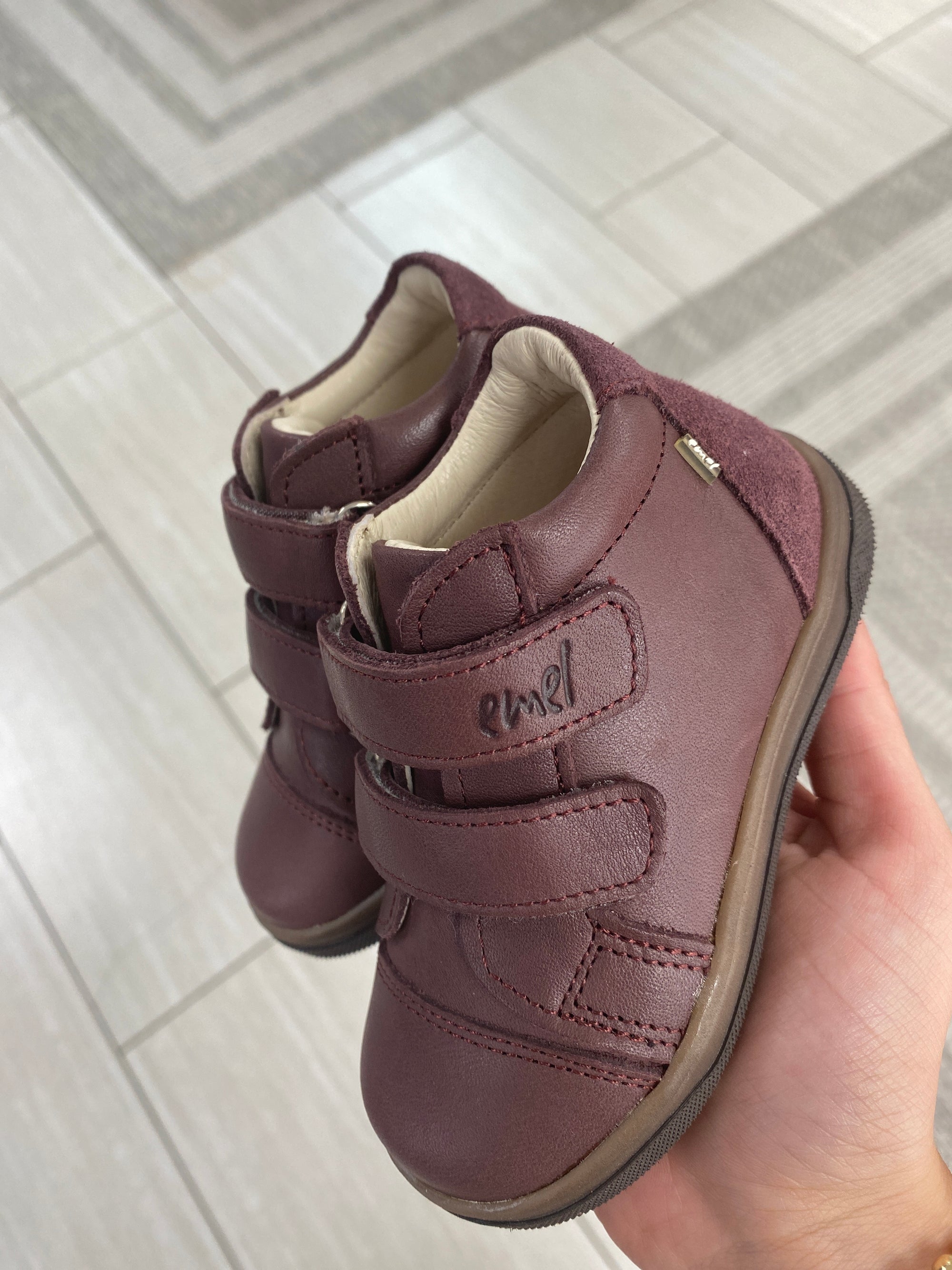 Emel Plum Baby Sneaker-Tassel Children Shoes