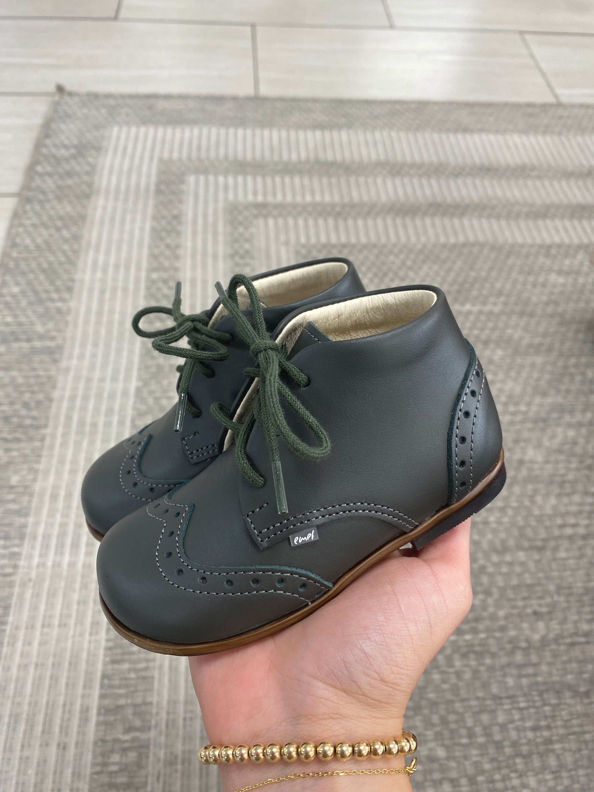 Emel Hunter Wingtip Baby Bootie-Tassel Children Shoes