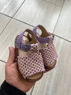 Papanatas Purple Weave Baby Sandal-Tassel Children Shoes