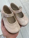 Beberlis Pale Pink Patent Wingtip Baby Mary Jane-Tassel Children Shoes