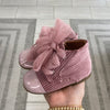 Papanatas Pink Corduroy Cap Baby Bootie-Tassel Children Shoes