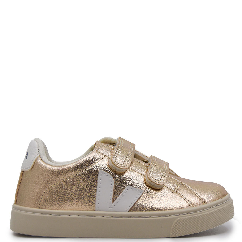 Veja Platinum Velcro Sneaker-Tassel Children Shoes