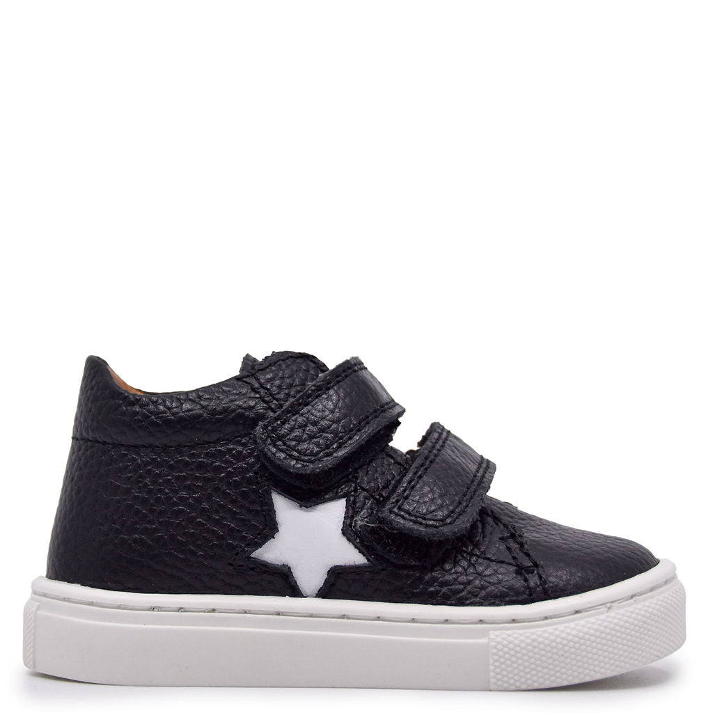 Atlanta Mocassin Black and White Star Baby Sneaker-Tassel Children Shoes