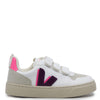 Veja Magenta Velcro Sneaker-Tassel Children Shoes