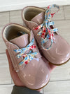 Emel Dusty Pink Patent Baby Bootie-Tassel Children Shoes