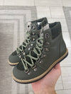 Manuela Olive Gum Combat Boot-Tassel Children Shoes