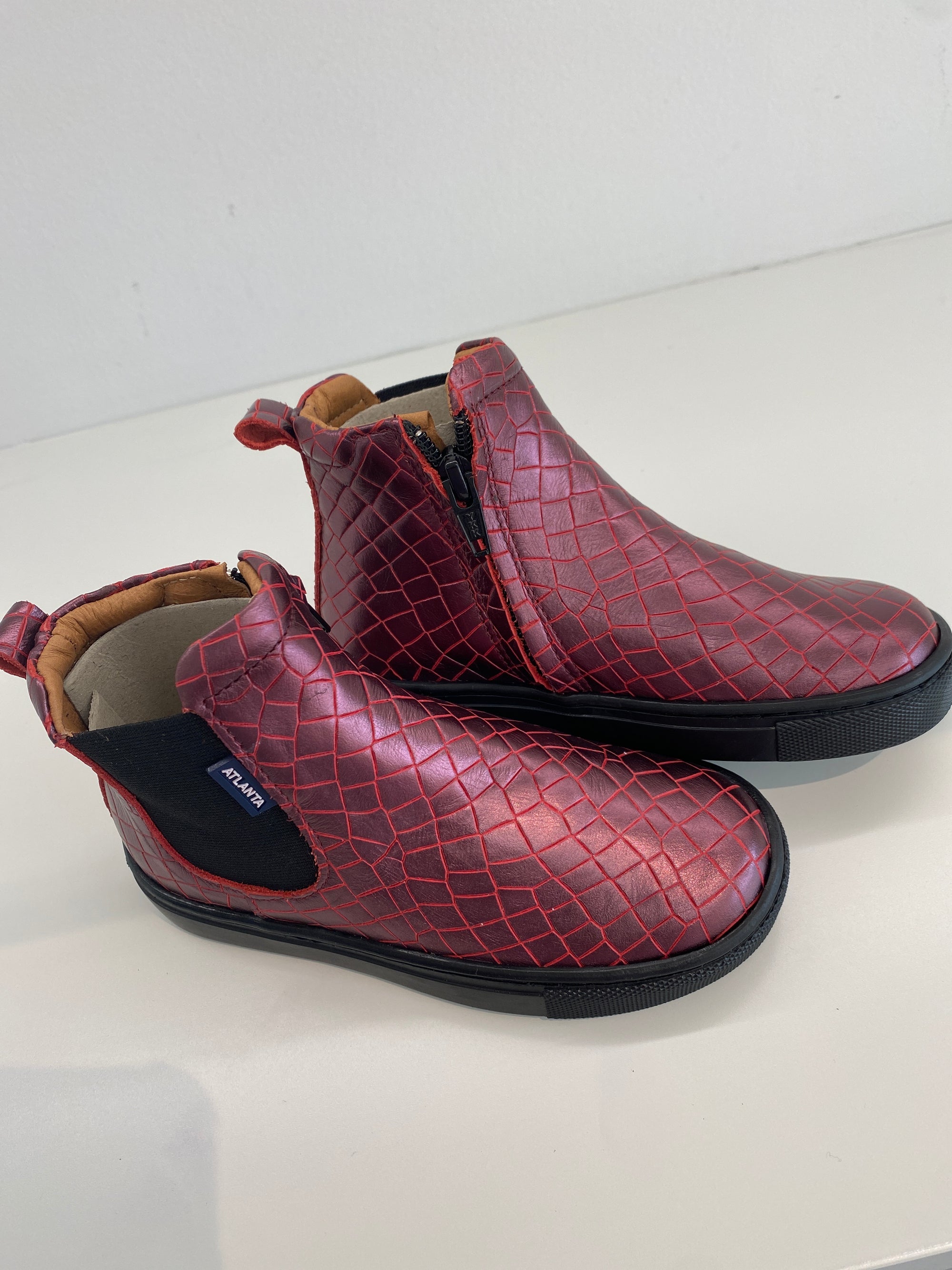 Atlanta Mocassin Mirage Red Croc Sneaker Boot-Tassel Children Shoes