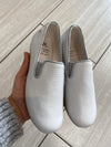 Manuela Light Gray Pebbled Smoking Loafer-Tassel Children Shoes