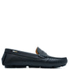 Hugo Boss Blue Leather Logo Loafer-Tassel Children Shoes