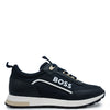 Hugo Boss Navy Lace Sneaker-Tassel Children Shoes