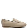 Manuela Beige Embossed Loafer-Tassel Children Shoes