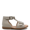 Beberlis Taupe Textured Buckle Baby Sandal-Tassel Children Shoes