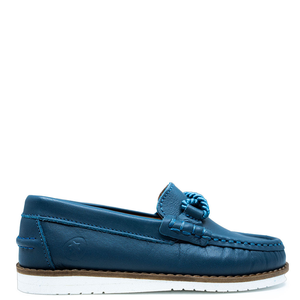 LMDI Navy Rope Boat Laofer-Tassel Children Shoes