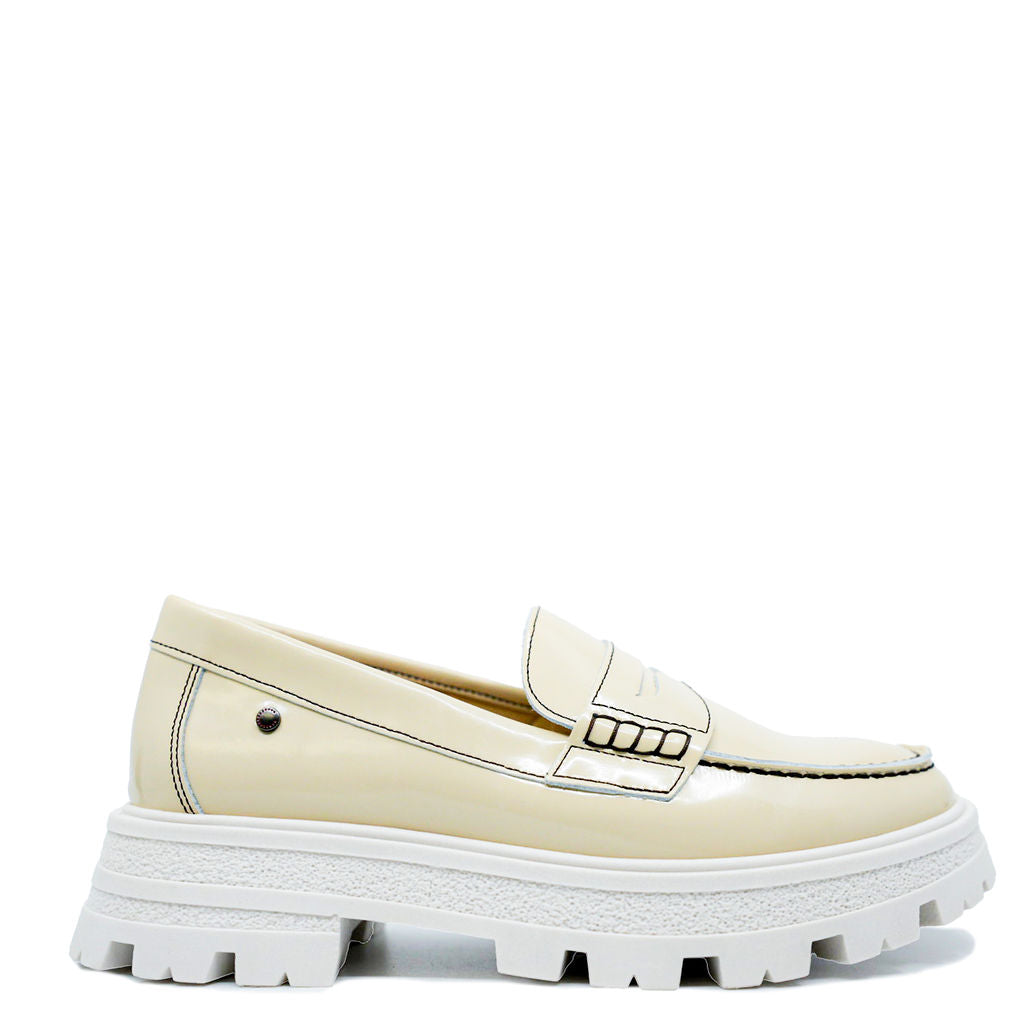 Confetti Cream Patent Chunky Penny Loafer 35