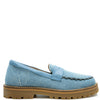 Porte Chunky Denim Scalloped Loafer-Tassel Children Shoes