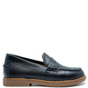 Blublonc Navy Penny Dress Loafer-Tassel Children Shoes