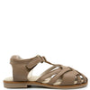 Manuela Taupe Closed Toe Sandal-Tassel Children Shoes