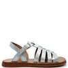 Pom D&#39;Api Silver Glitter Sandal-Tassel Children Shoes