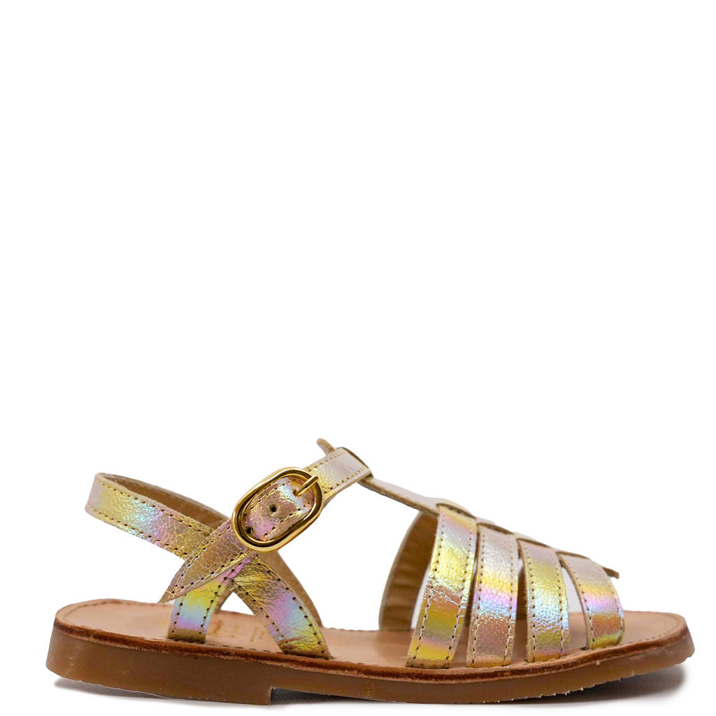 Iridescent gladiator sandals on sale