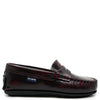 Atlanta Mocassin Brushed Burgundy Penny Loafer-Tassel Children Shoes