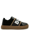 Hugo Boss Black and Brown Slip On Sneaker-Tassel Children Shoes