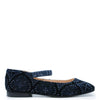 LMDI Navy Sequin Mary Jane-Tassel Children Shoes