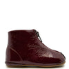 Pepe Burgundy Patent Zipper Bootie-Tassel Children Shoes