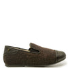 Manuela Brown Wool Captoe Smoking Loafer-Tassel Children Shoes