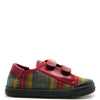 Pepe Red Plaid Velcro Sneaker-Tassel Children Shoes