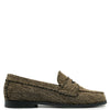 Blublonc Taupe Corduroy Penny Loafer-Tassel Children Shoes