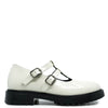 Blublonc White Florentic Double T Strap Chunky Loafer-Tassel Children Shoes