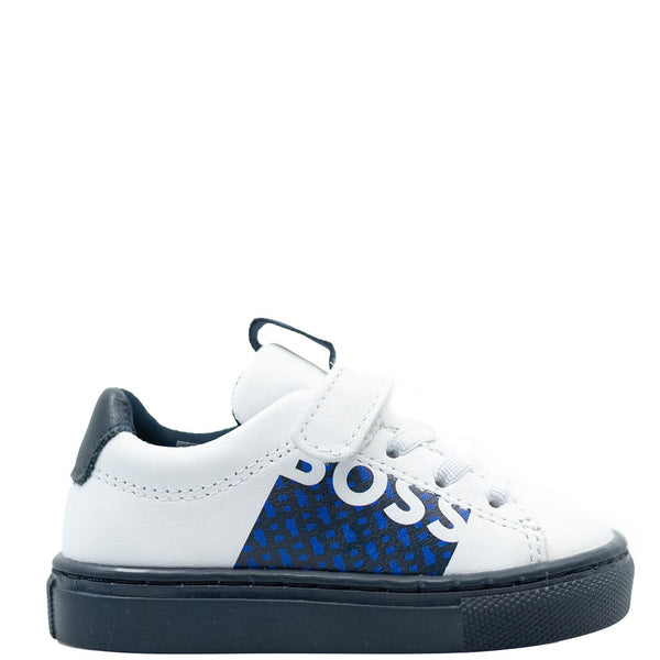 Hugo Boss White and Navy Baby Sneaker Tassel Children Shoes